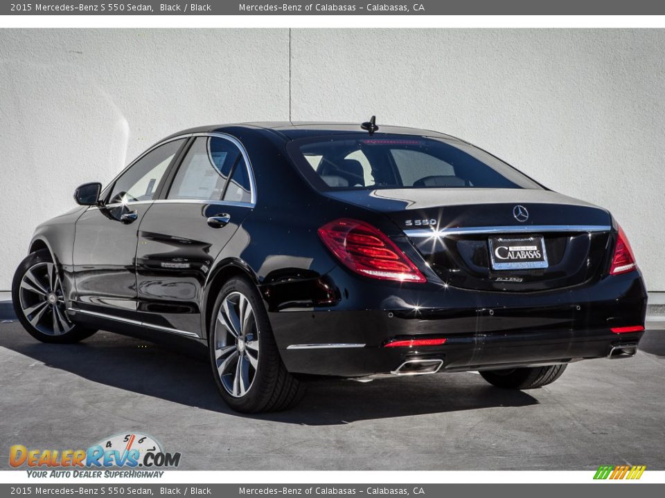 2015 Mercedes-Benz S 550 Sedan Black / Black Photo #2