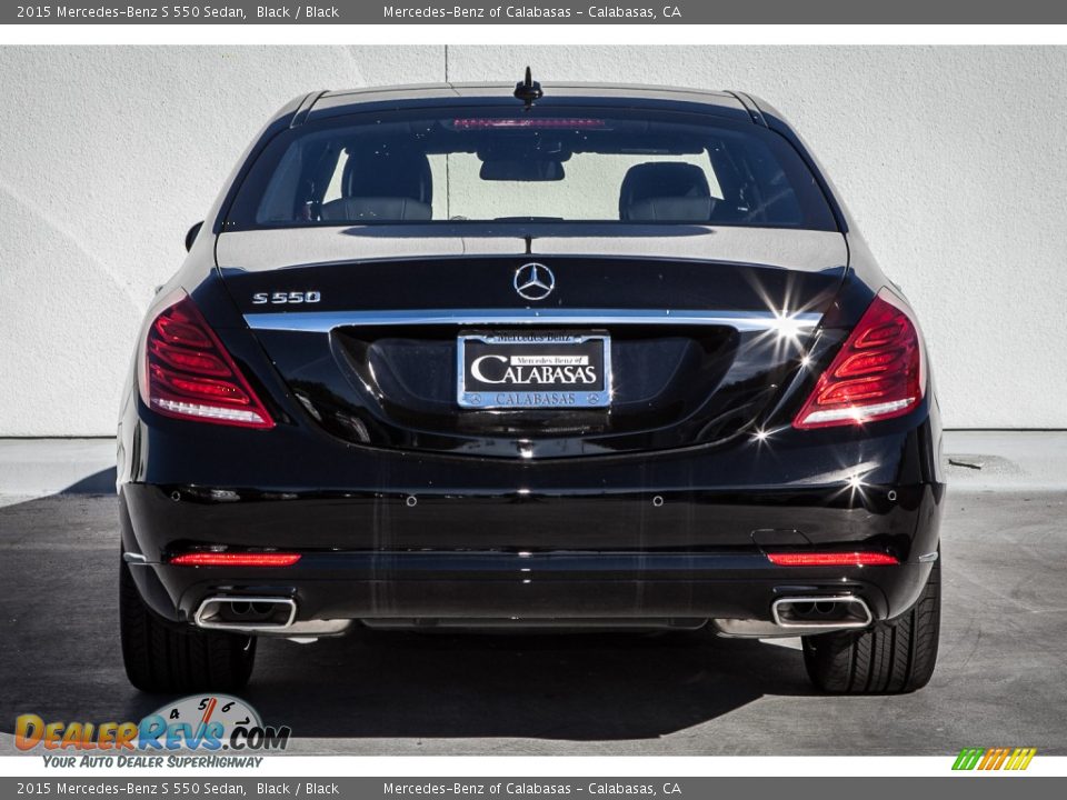 2015 Mercedes-Benz S 550 Sedan Black / Black Photo #3