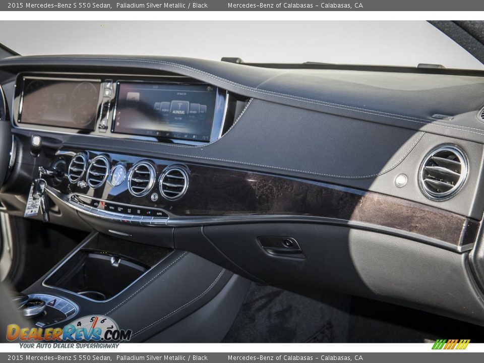 2015 Mercedes-Benz S 550 Sedan Palladium Silver Metallic / Black Photo #8