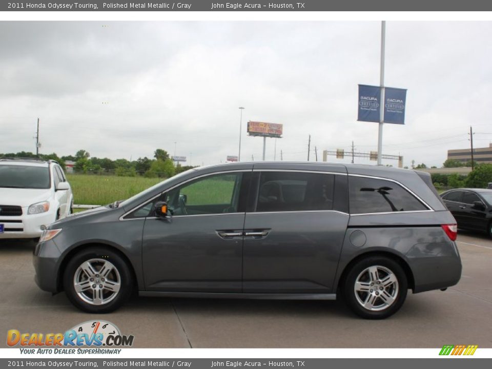 2011 Honda Odyssey Touring Polished Metal Metallic / Gray Photo #4