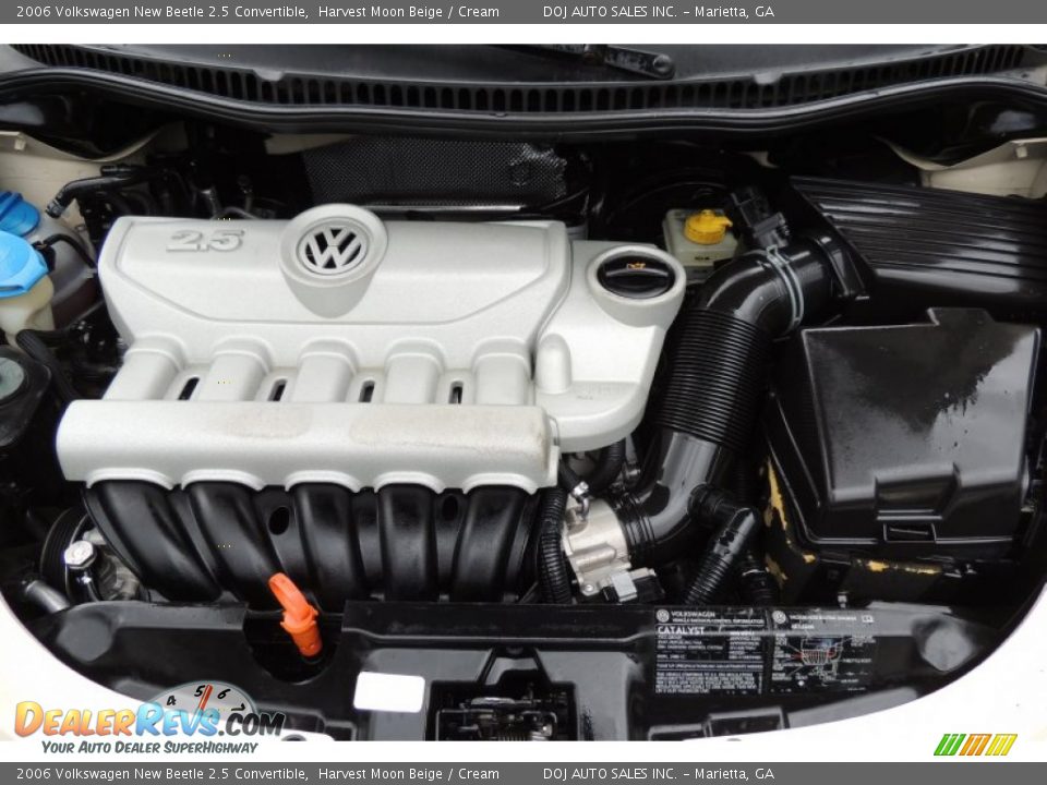 2006 Volkswagen New Beetle 2.5 Convertible 2.5L DOHC 20V Inline 5 Cylinder Engine Photo #19