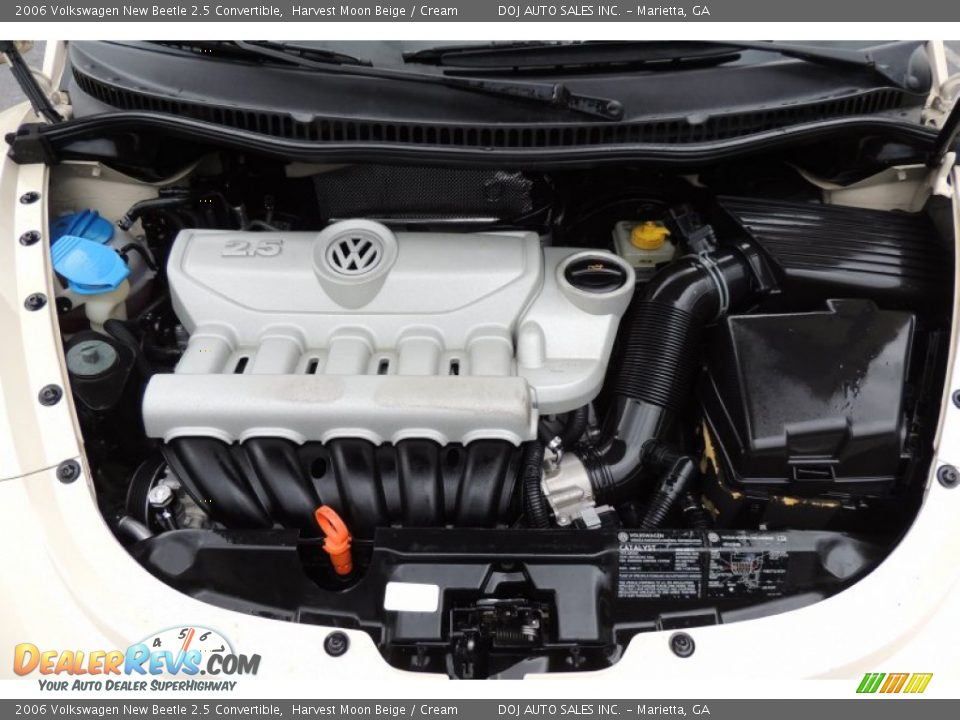 2006 Volkswagen New Beetle 2.5 Convertible 2.5L DOHC 20V Inline 5 Cylinder Engine Photo #22