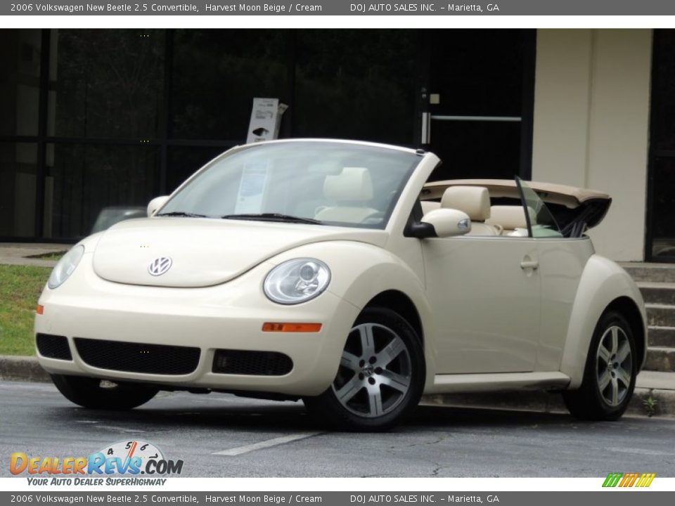 2006 Volkswagen New Beetle 2.5 Convertible Harvest Moon Beige / Cream Photo #23