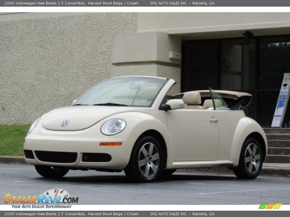 2006 Volkswagen New Beetle 2.5 Convertible Harvest Moon Beige / Cream Photo #26