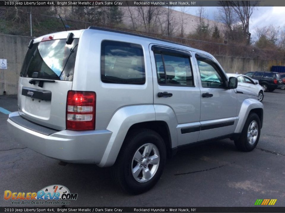 2010 Jeep Liberty Sport 4x4 Bright Silver Metallic / Dark Slate Gray Photo #4