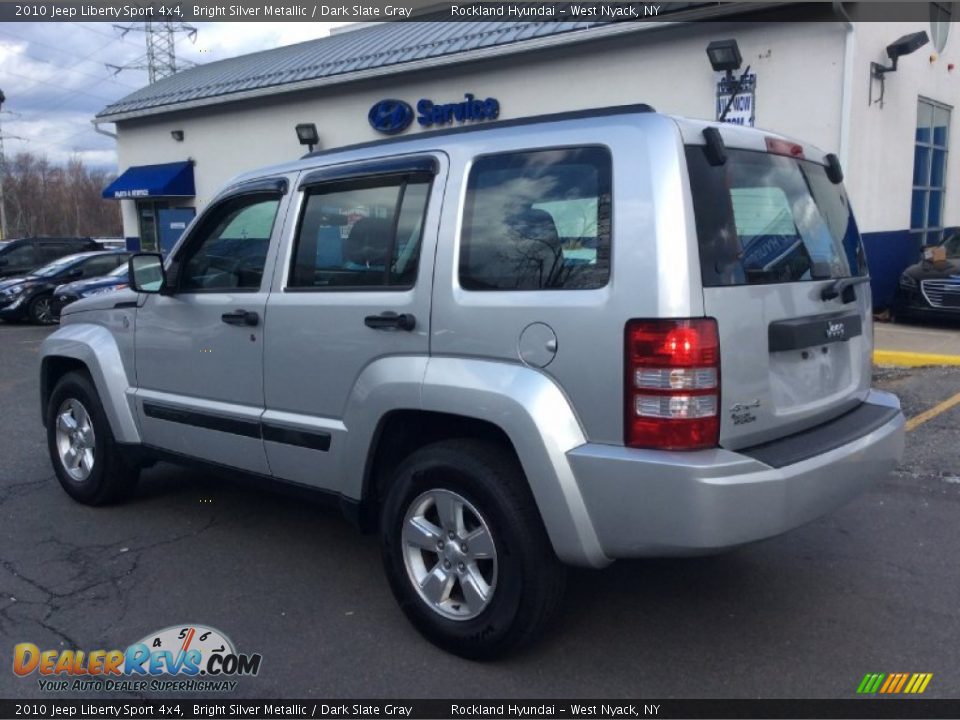 2010 Jeep Liberty Sport 4x4 Bright Silver Metallic / Dark Slate Gray Photo #6