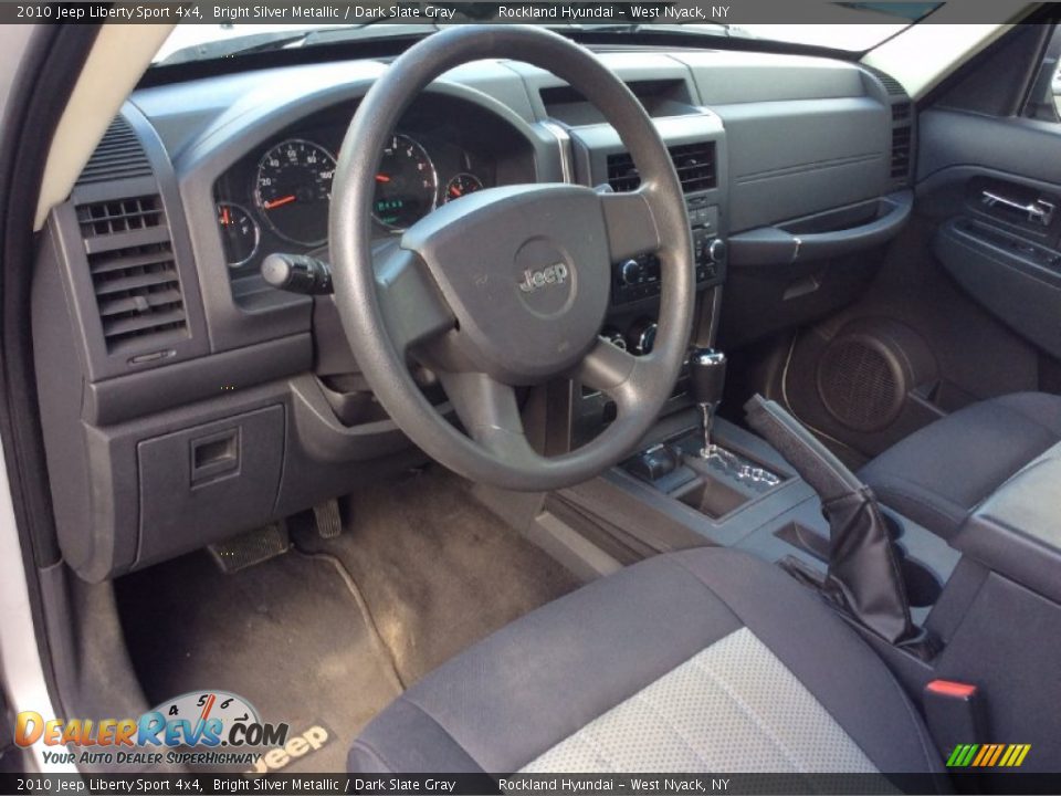 2010 Jeep Liberty Sport 4x4 Bright Silver Metallic / Dark Slate Gray Photo #9
