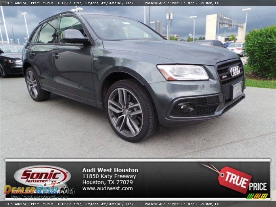 2015 Audi SQ5 Premium Plus 3.0 TFSI quattro Daytona Gray Metallic / Black Photo #1