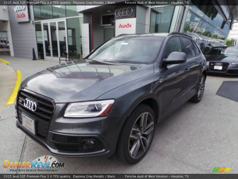 2015 Audi SQ5 Premium Plus 3.0 TFSI quattro Daytona Gray Metallic / Black Photo #3