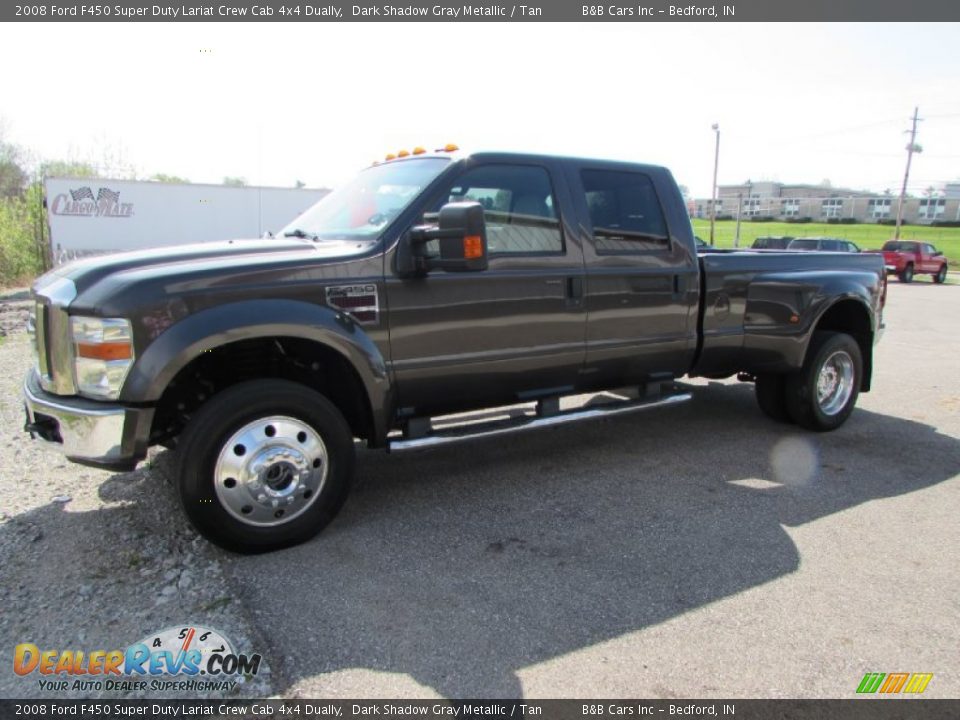 Front 3/4 View of 2008 Ford F450 Super Duty Lariat Crew Cab 4x4 Dually Photo #7