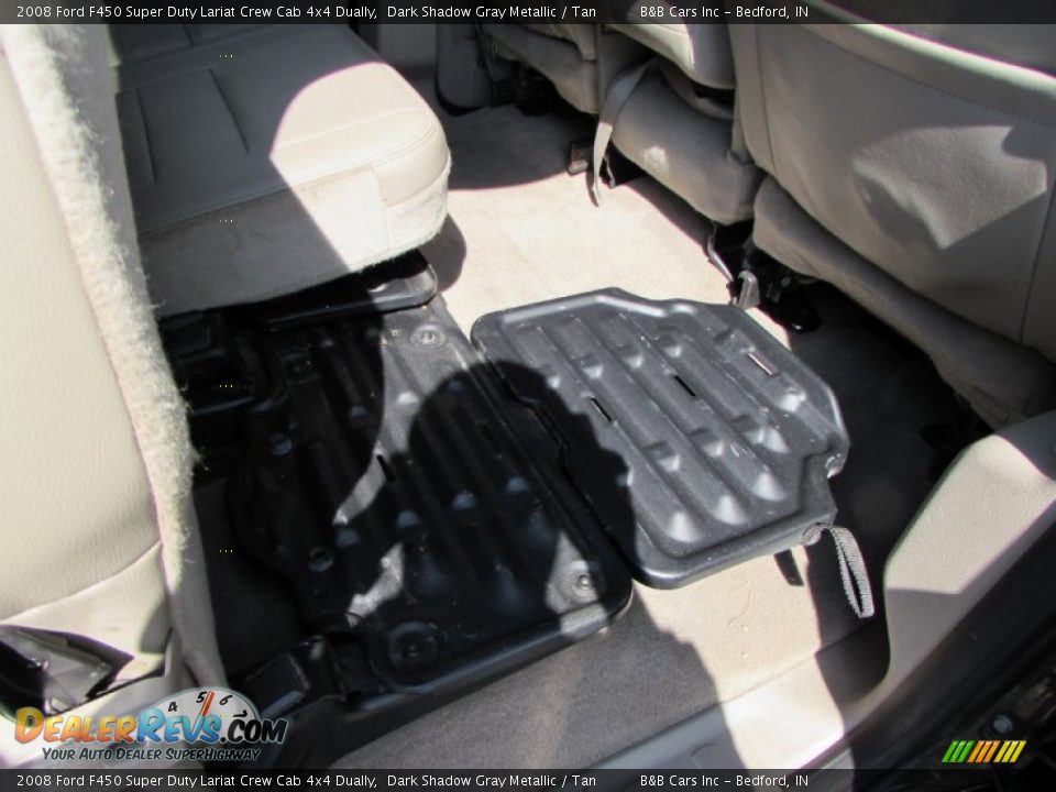 2008 Ford F450 Super Duty Lariat Crew Cab 4x4 Dually Dark Shadow Gray Metallic / Tan Photo #19
