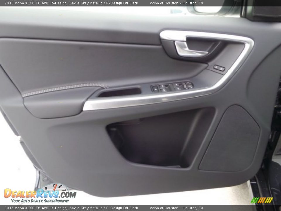 2015 Volvo XC60 T6 AWD R-Design Savile Grey Metallic / R-Design Off Black Photo #9