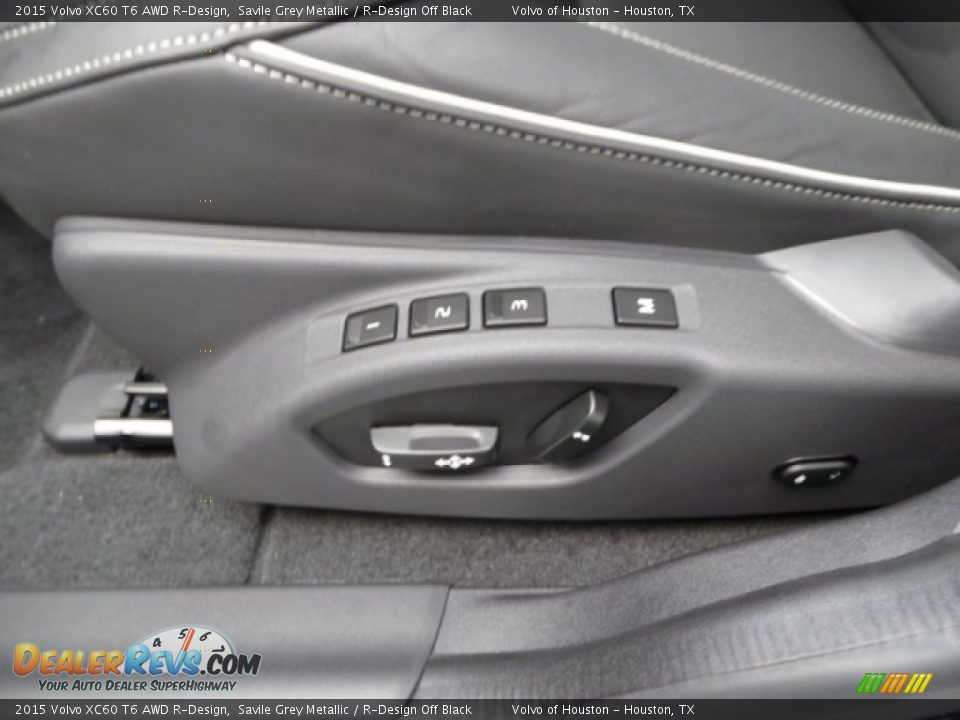 2015 Volvo XC60 T6 AWD R-Design Savile Grey Metallic / R-Design Off Black Photo #12