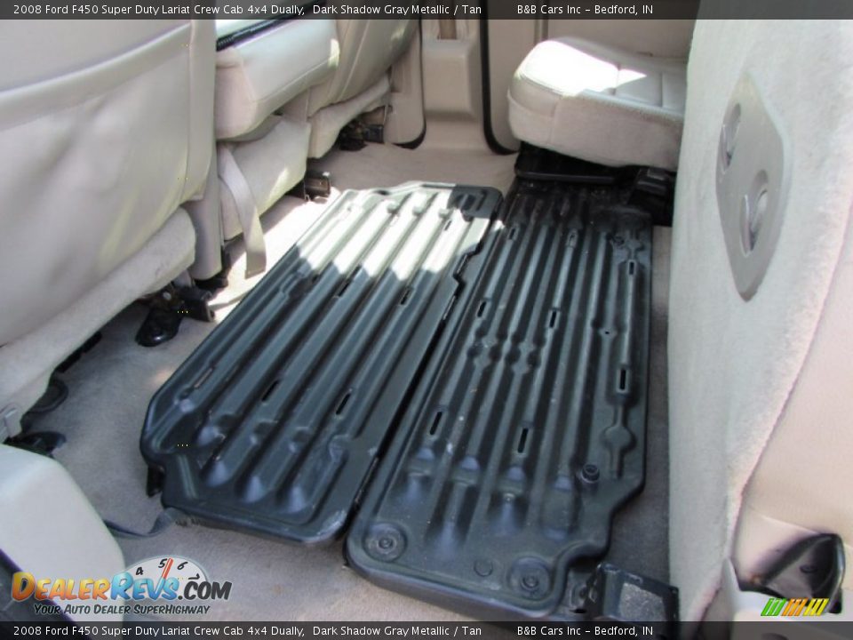 2008 Ford F450 Super Duty Lariat Crew Cab 4x4 Dually Dark Shadow Gray Metallic / Tan Photo #27