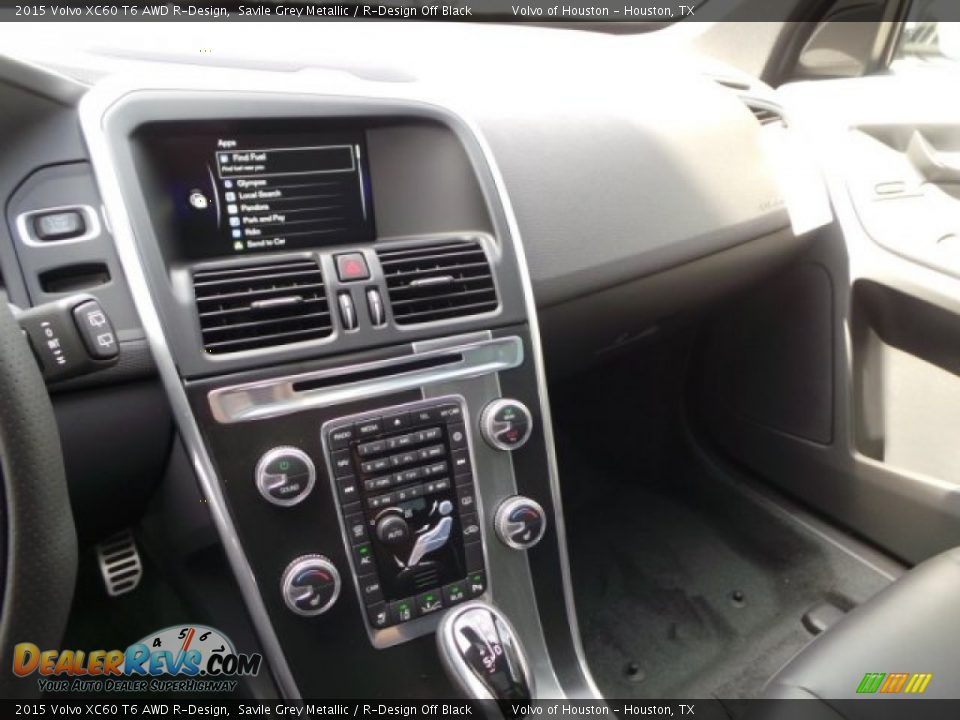 2015 Volvo XC60 T6 AWD R-Design Savile Grey Metallic / R-Design Off Black Photo #13