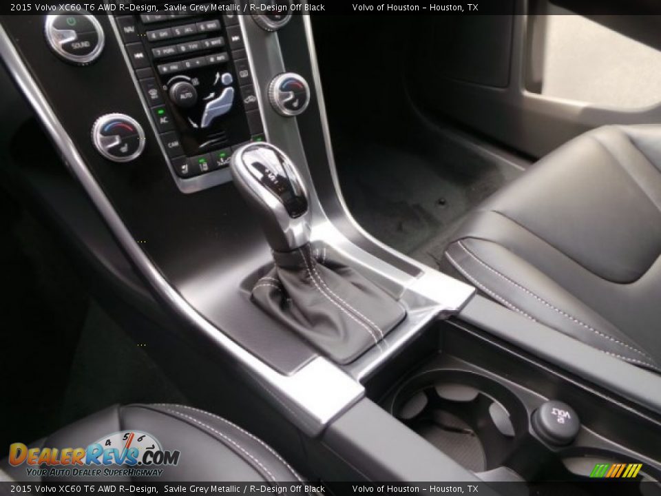 2015 Volvo XC60 T6 AWD R-Design Savile Grey Metallic / R-Design Off Black Photo #14