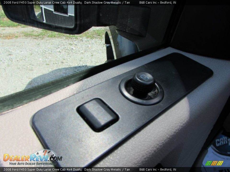 2008 Ford F450 Super Duty Lariat Crew Cab 4x4 Dually Dark Shadow Gray Metallic / Tan Photo #29