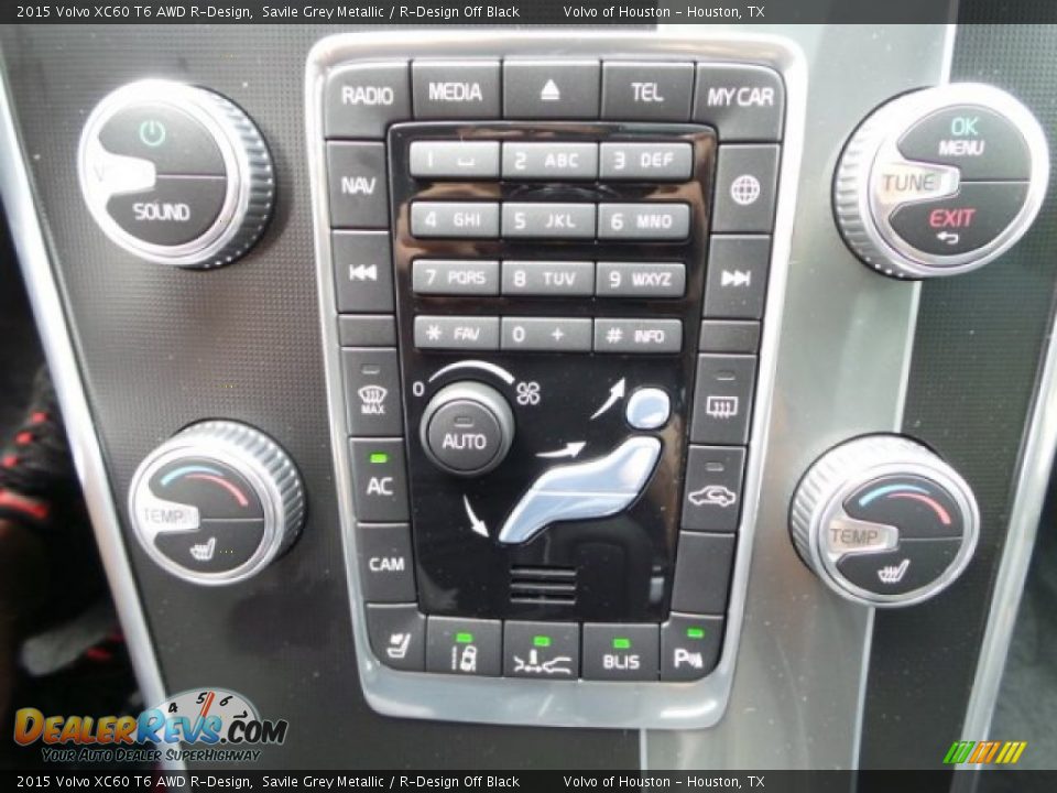 2015 Volvo XC60 T6 AWD R-Design Savile Grey Metallic / R-Design Off Black Photo #20