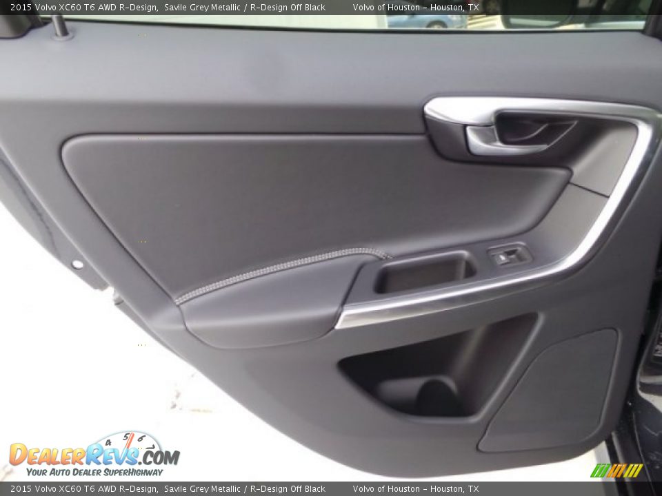 2015 Volvo XC60 T6 AWD R-Design Savile Grey Metallic / R-Design Off Black Photo #22