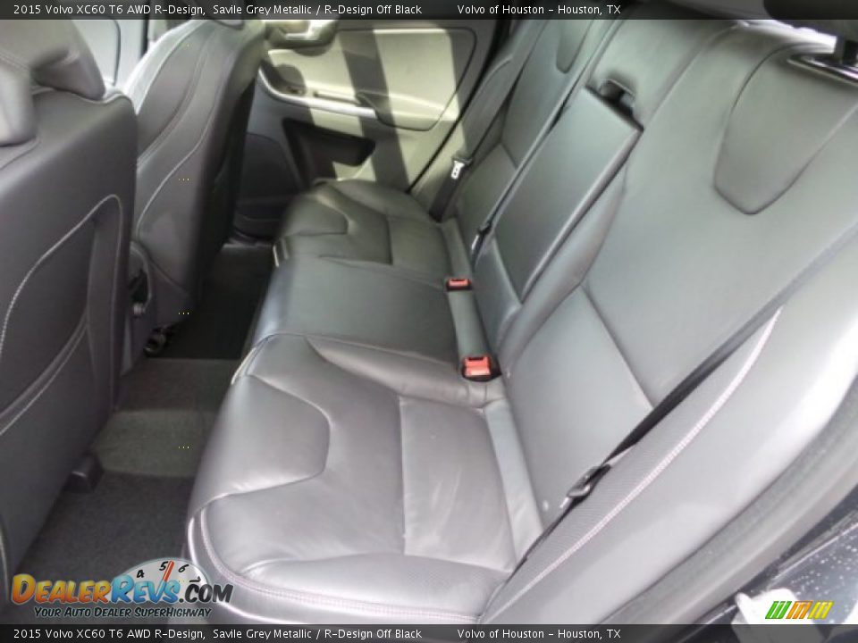 2015 Volvo XC60 T6 AWD R-Design Savile Grey Metallic / R-Design Off Black Photo #24