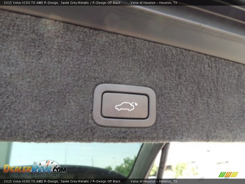 2015 Volvo XC60 T6 AWD R-Design Savile Grey Metallic / R-Design Off Black Photo #28
