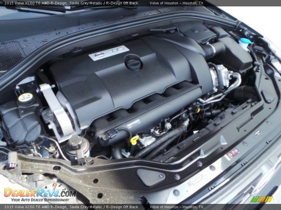 2015 Volvo XC60 T6 AWD R-Design Savile Grey Metallic / R-Design Off Black Photo #29
