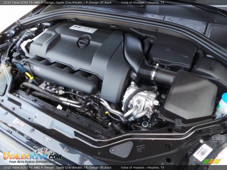2015 Volvo XC60 T6 AWD R-Design Savile Grey Metallic / R-Design Off Black Photo #30