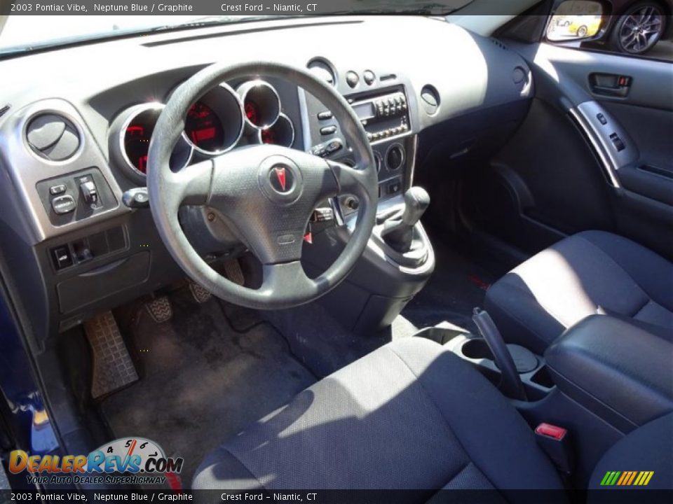 2003 Pontiac Vibe Neptune Blue / Graphite Photo #10