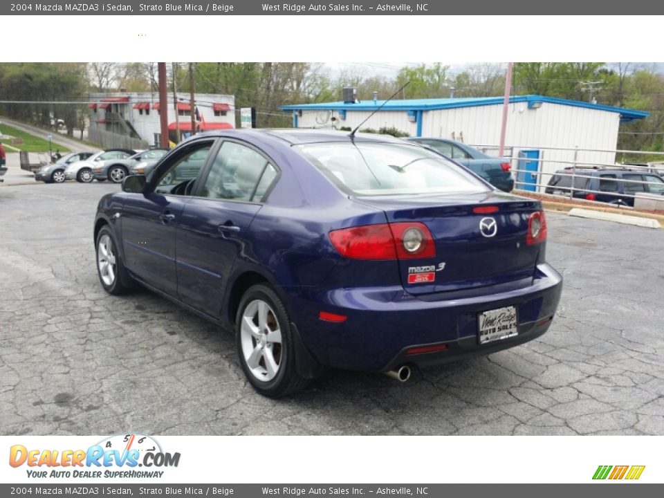 2004 Mazda MAZDA3 i Sedan Strato Blue Mica / Beige Photo #3