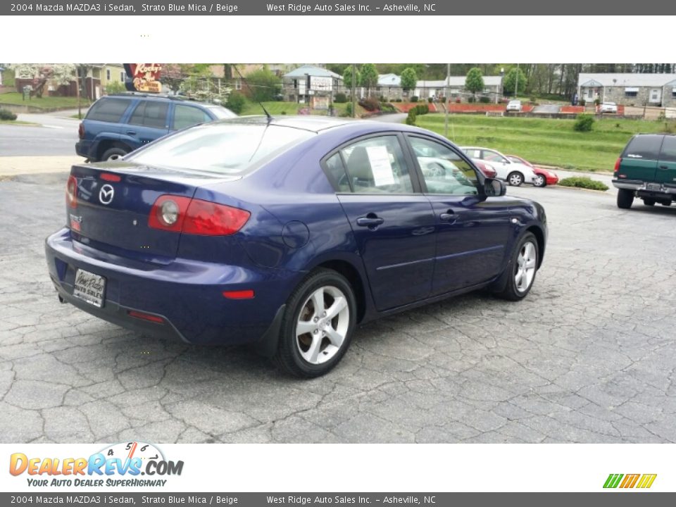 2004 Mazda MAZDA3 i Sedan Strato Blue Mica / Beige Photo #5