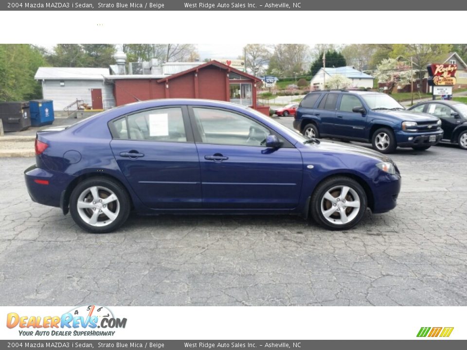 2004 Mazda MAZDA3 i Sedan Strato Blue Mica / Beige Photo #6