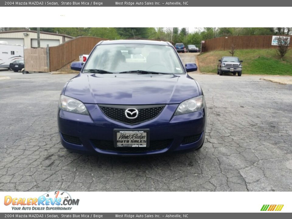2004 Mazda MAZDA3 i Sedan Strato Blue Mica / Beige Photo #8