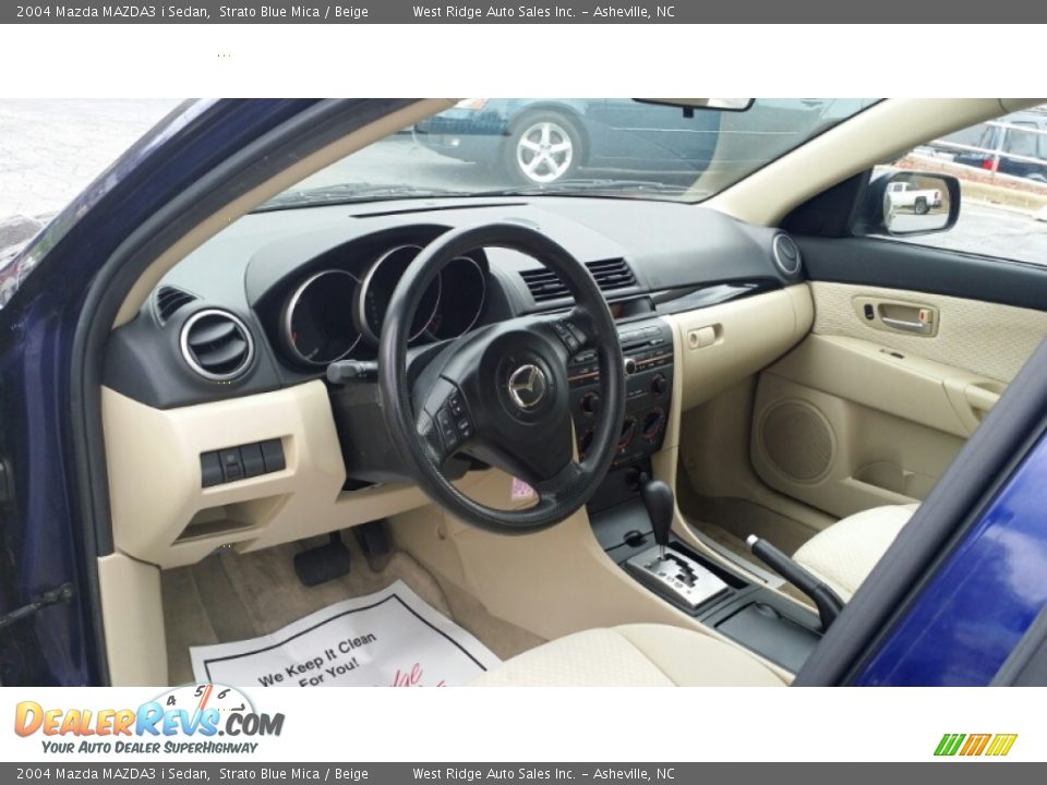 Beige Interior - 2004 Mazda MAZDA3 i Sedan Photo #22