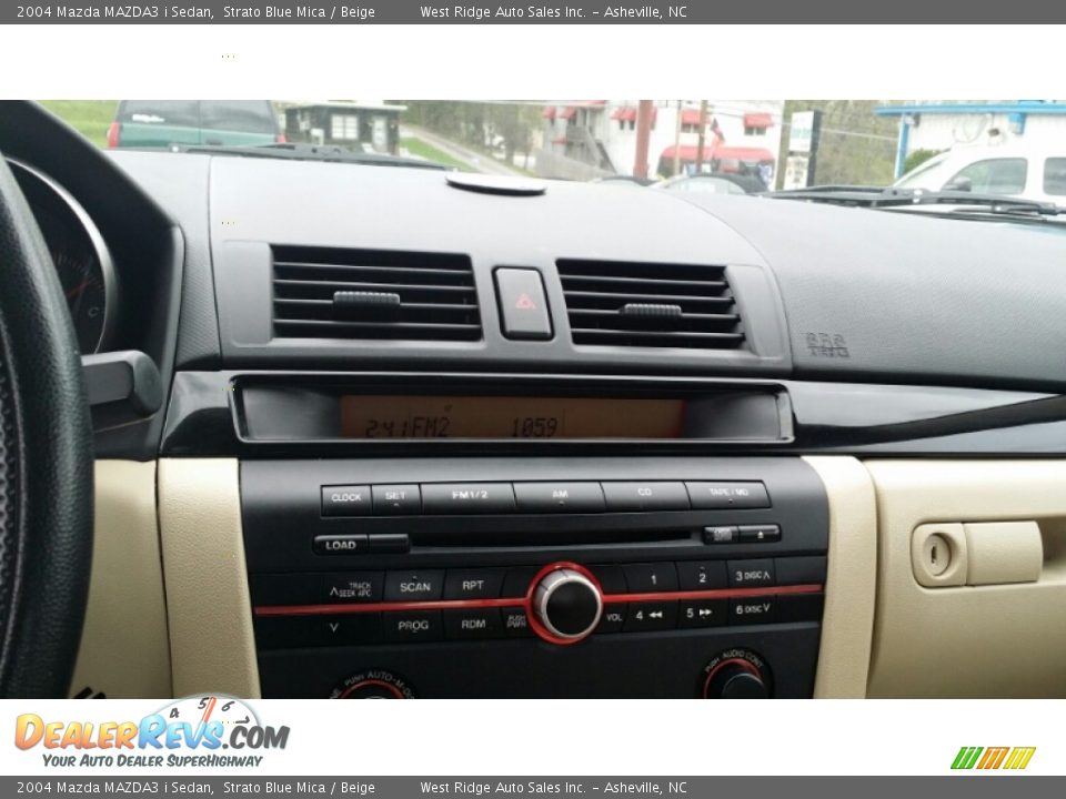 2004 Mazda MAZDA3 i Sedan Strato Blue Mica / Beige Photo #26