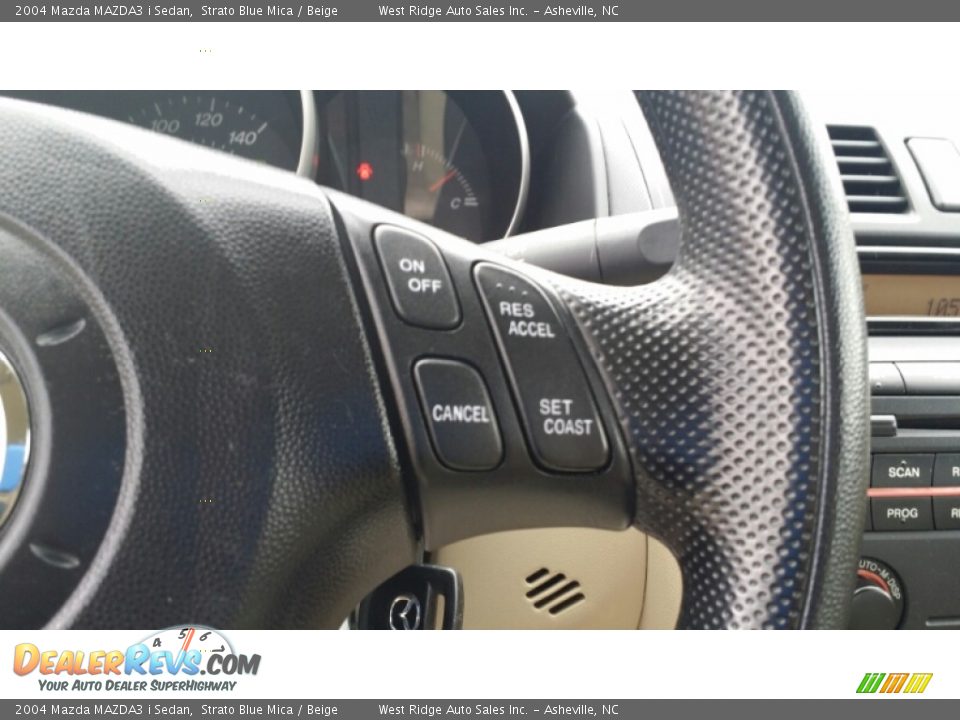 2004 Mazda MAZDA3 i Sedan Strato Blue Mica / Beige Photo #34