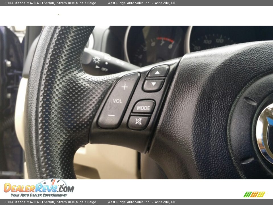 2004 Mazda MAZDA3 i Sedan Strato Blue Mica / Beige Photo #35