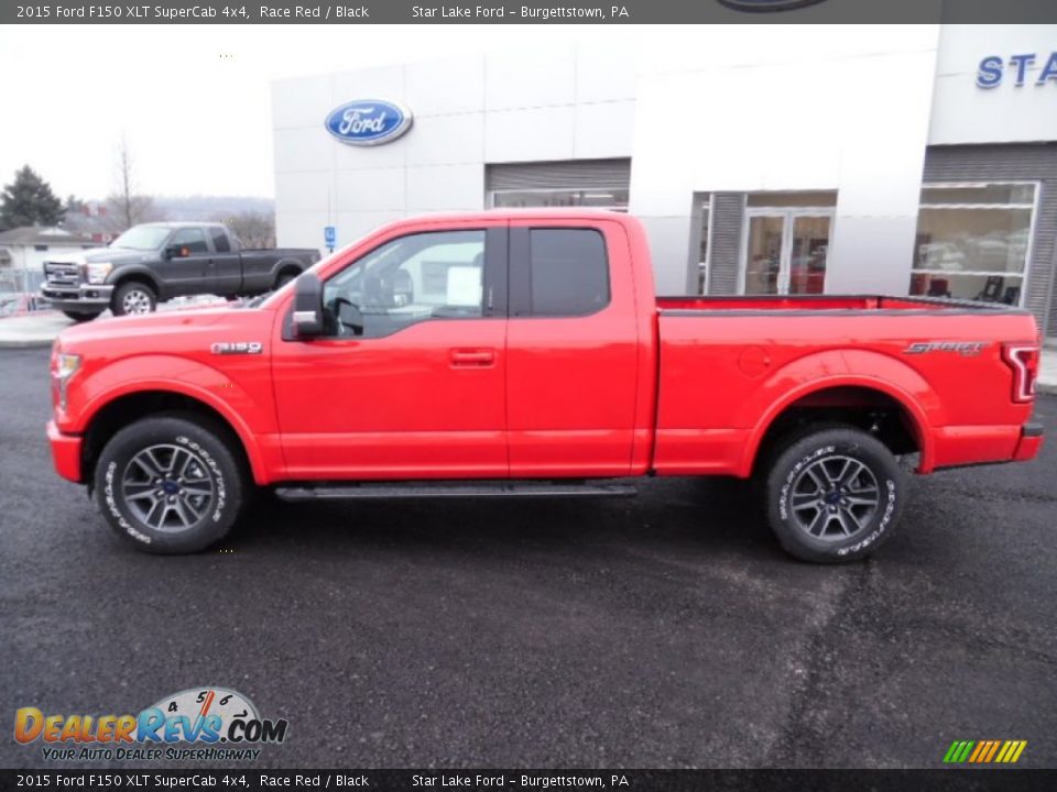 2015 Ford F150 XLT SuperCab 4x4 Race Red / Black Photo #2