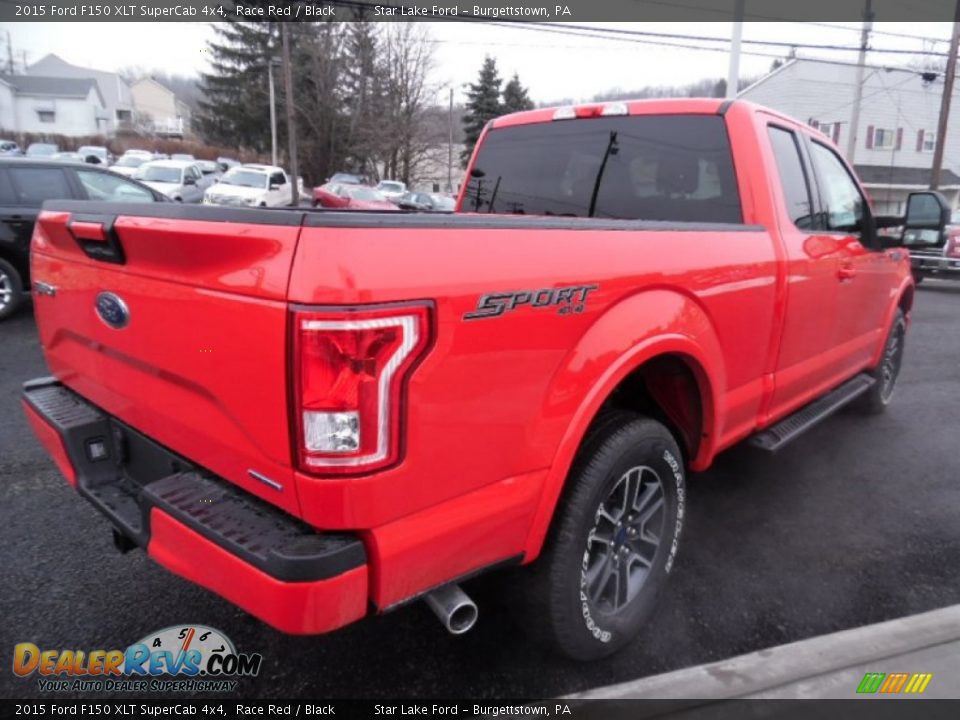 2015 Ford F150 XLT SuperCab 4x4 Race Red / Black Photo #6
