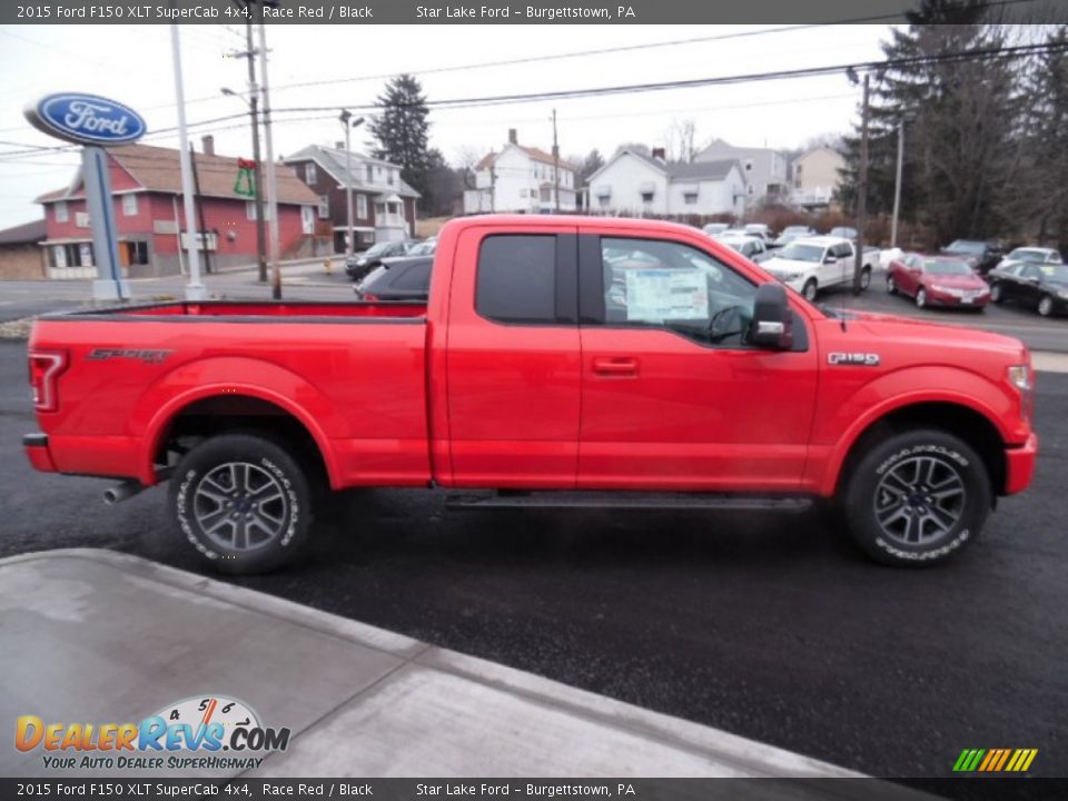 2015 Ford F150 XLT SuperCab 4x4 Race Red / Black Photo #7