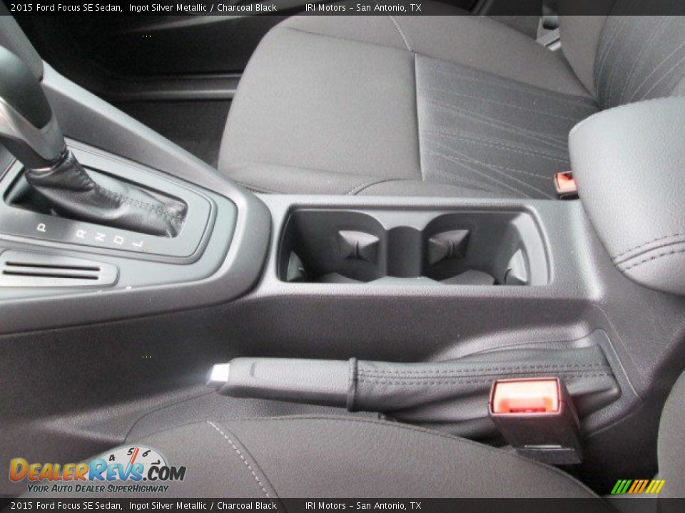 2015 Ford Focus SE Sedan Ingot Silver Metallic / Charcoal Black Photo #20