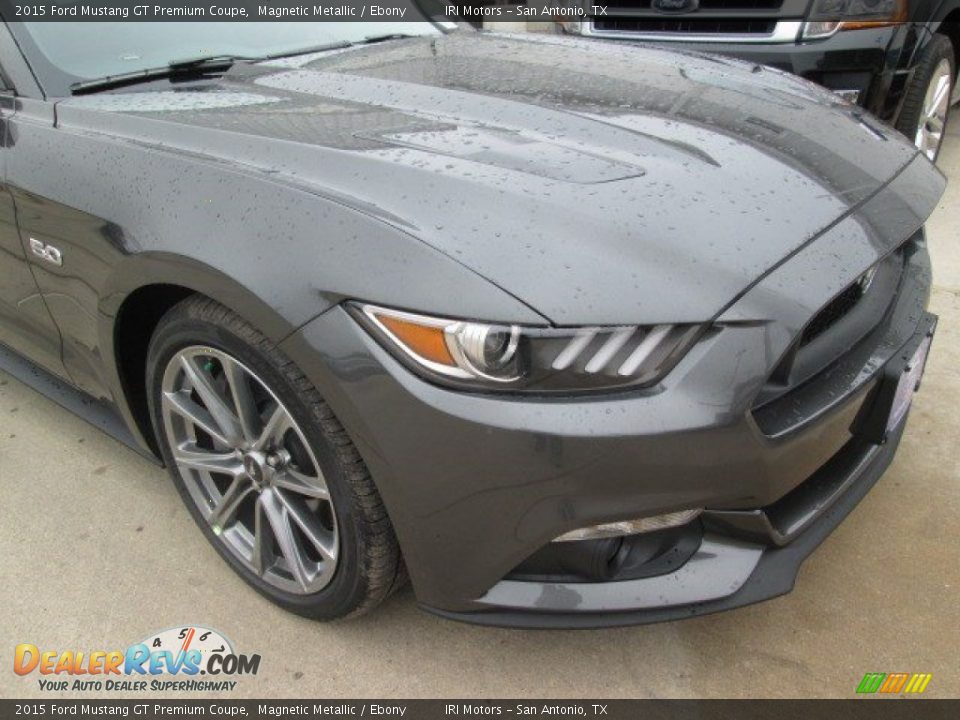 2015 Ford Mustang GT Premium Coupe Magnetic Metallic / Ebony Photo #2