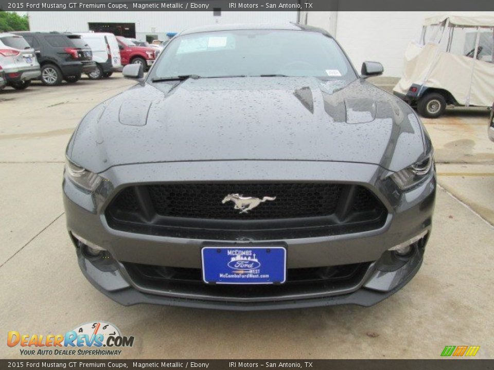 2015 Ford Mustang GT Premium Coupe Magnetic Metallic / Ebony Photo #6