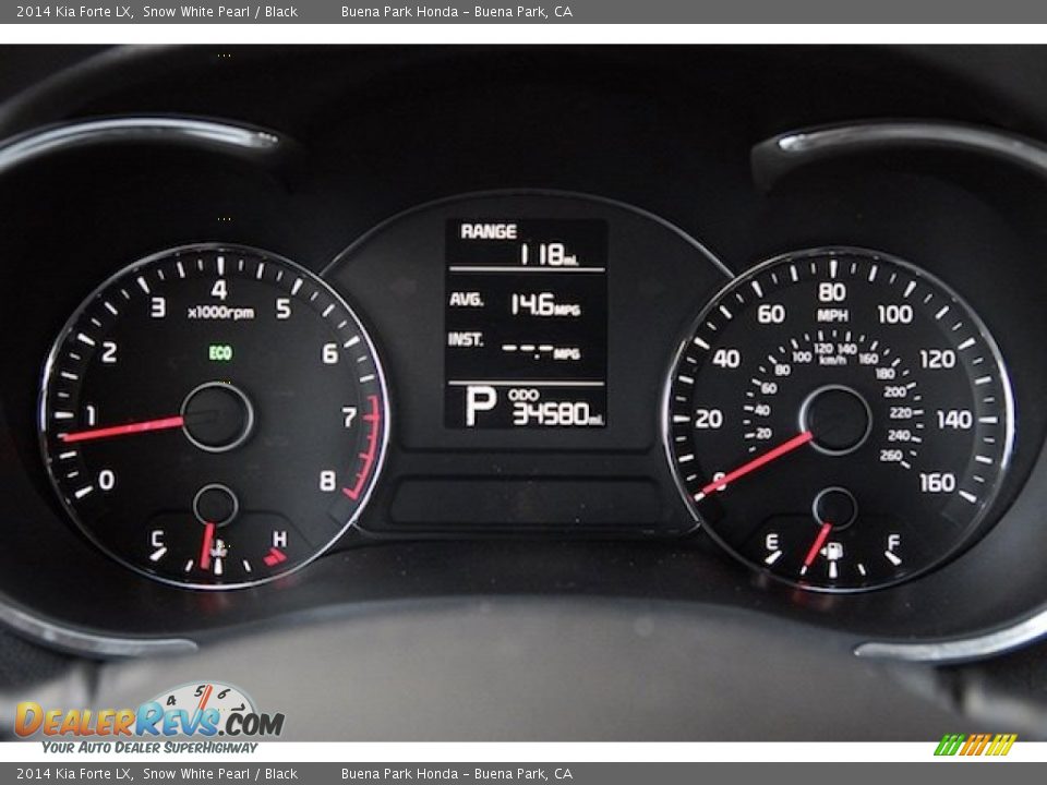 2014 Kia Forte LX Snow White Pearl / Black Photo #19