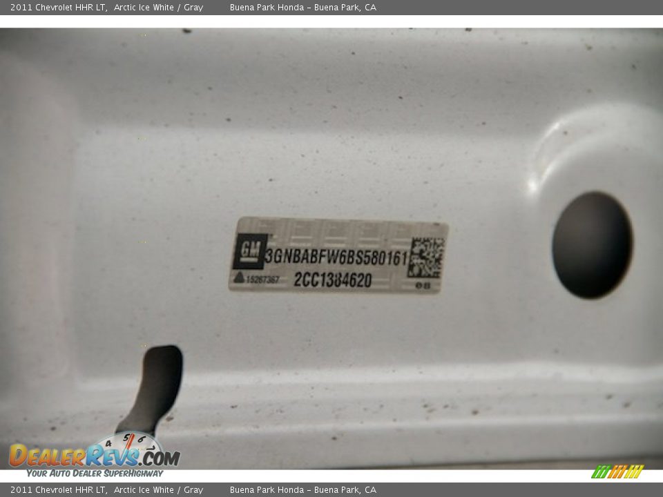 2011 Chevrolet HHR LT Arctic Ice White / Gray Photo #30