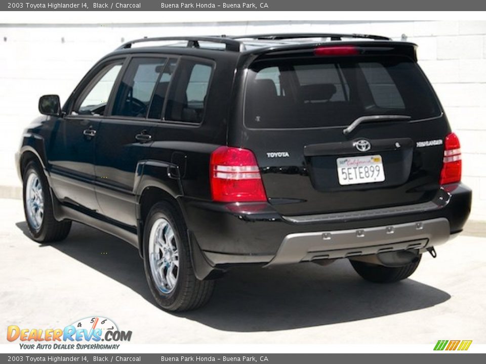 2003 Toyota Highlander I4 Black / Charcoal Photo #2