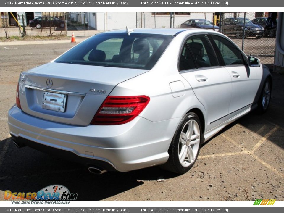 2012 Mercedes-Benz C 300 Sport 4Matic Iridium Silver Metallic / Black Photo #7