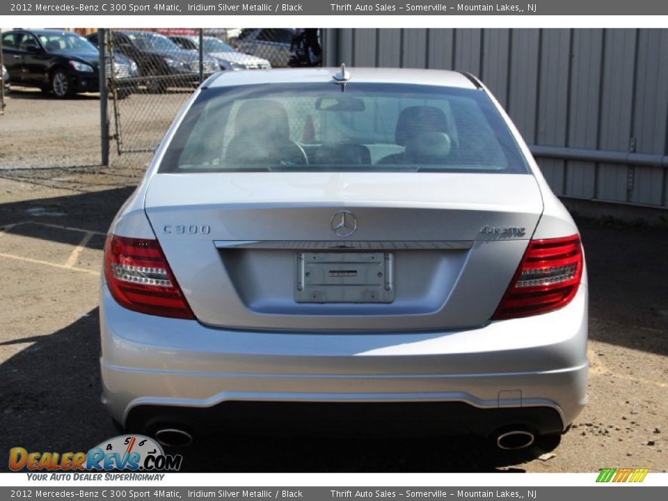 2012 Mercedes-Benz C 300 Sport 4Matic Iridium Silver Metallic / Black Photo #8