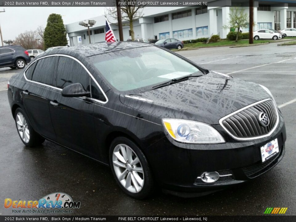 2012 Buick Verano FWD Black Onyx / Medium Titanium Photo #3