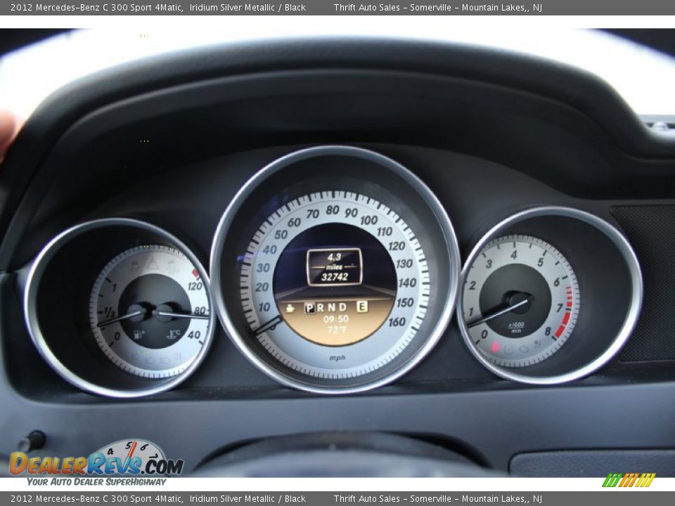 2012 Mercedes-Benz C 300 Sport 4Matic Iridium Silver Metallic / Black Photo #21