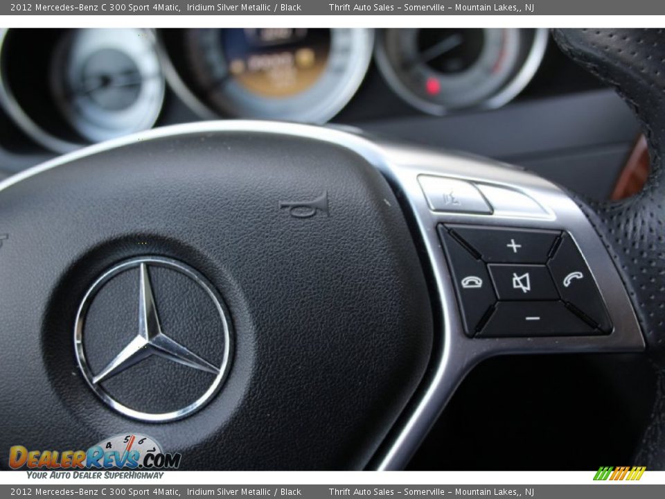 2012 Mercedes-Benz C 300 Sport 4Matic Iridium Silver Metallic / Black Photo #30